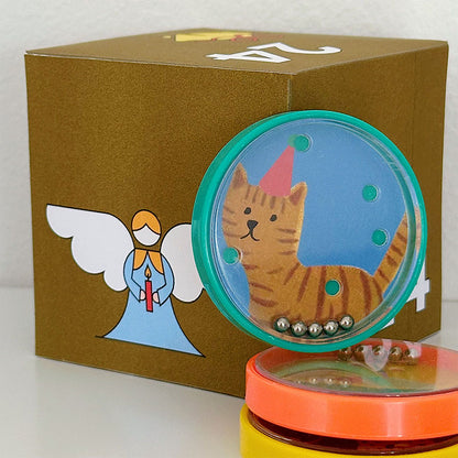 Adventskalender Box mit Engel-Motiv im modernen Design, befüllbar mit kleinen Geschenken – Gutschein-Werkstatt