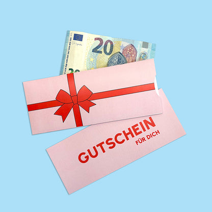 Gutschein Vorlage "Schleife"  – ultra schnell gebastelt | Sofort-Download