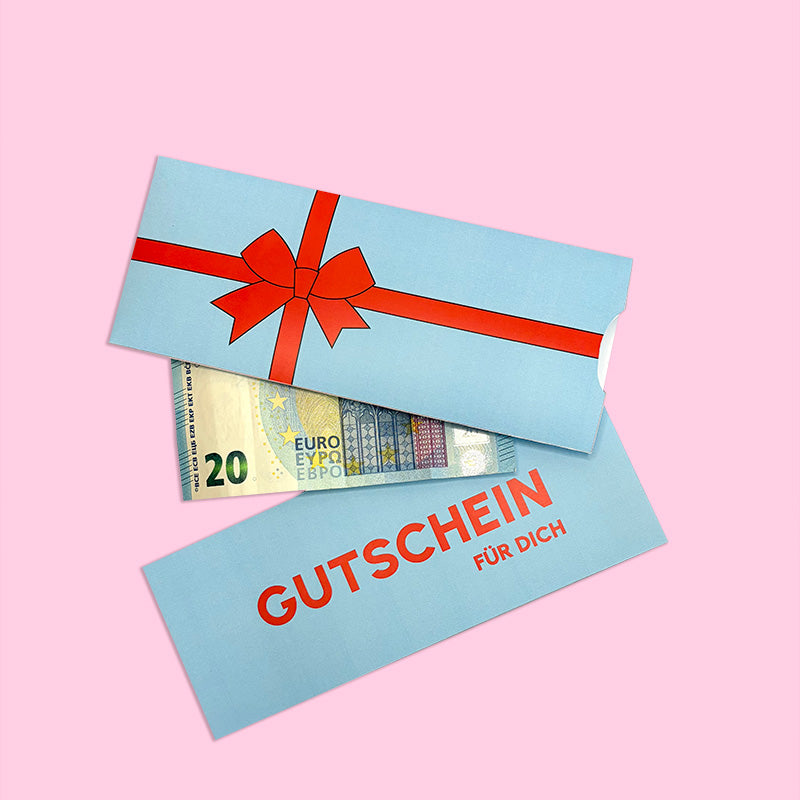 Gutschein Vorlage "Schleife"  – ultra schnell gebastelt | Sofort-Download