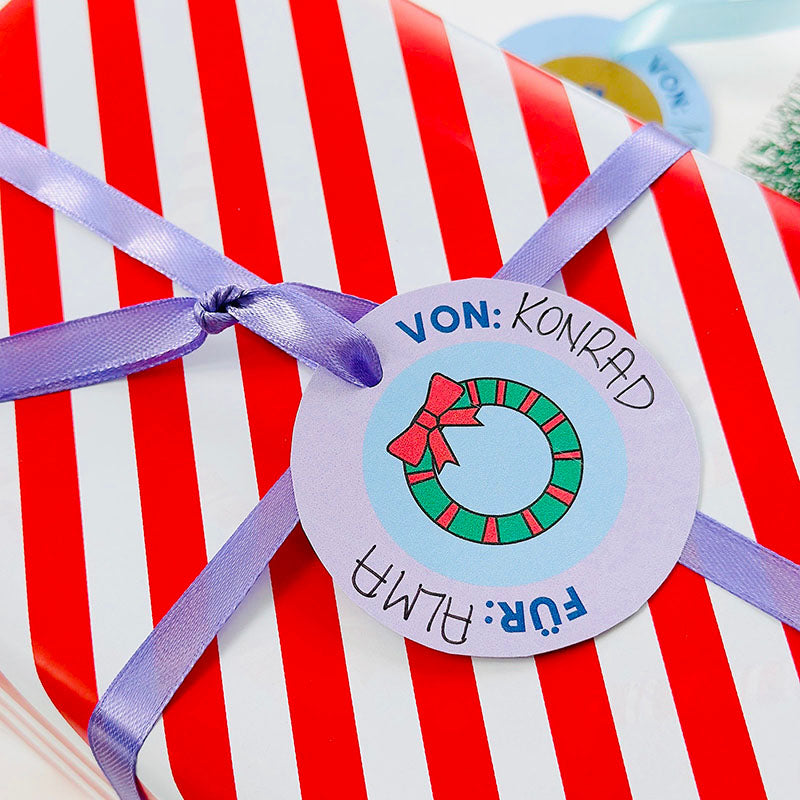 Geschenkanhänger Weihnachten als Druckbogen – DIY-Vorlage zum Ausdrucken, Ausschneiden & Basteln – Gutschein-Werkstatt