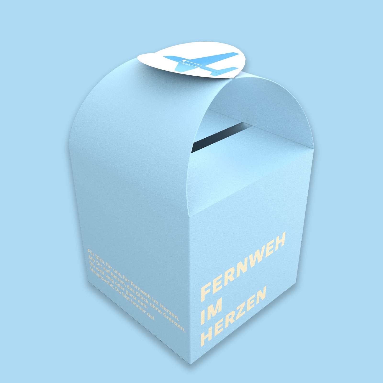 DIY Geschenkbox „Fernweh im Herzen“ – Reisegutschein Vorlage als PDF zum Ausdrucken und Basteln