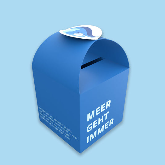 DIY Geschenkbox „Meer geht immer“ – Reisegutschein Vorlage als PDF zum Ausdrucken und Basteln