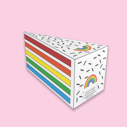 DIY Geschenkbox„Regenbogen“ – liebevoll gestaltete PDF-Vorlage zum Ausdrucken und Basteln. Perfekt für Gutscheine, Geldgeschenke & kleine Überraschungen