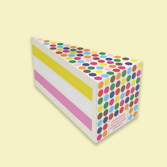 DIY Geschenkbox „Smarties“ mit Klappe zum Öffnen – liebevoll gestaltete Bastelvorlage im Kuchendesign zum Ausdrucken, Falten & Befüllen