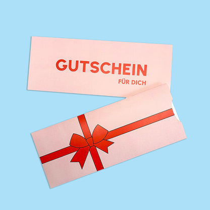 Gutschein Vorlage "Schleife"  – ultra schnell gebastelt | Sofort-Download