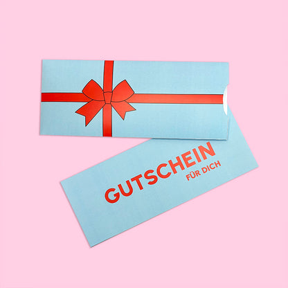 Gutschein Vorlage "Schleife"  – ultra schnell gebastelt | Sofort-Download