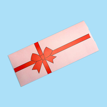 Gutschein Vorlage "Schleife"  – ultra schnell gebastelt | Sofort-Download