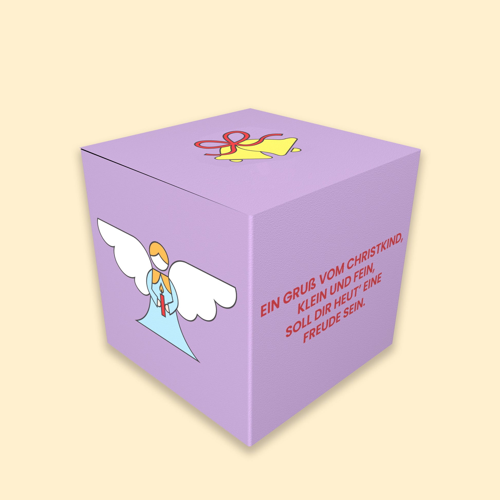 DIY Geschenkbox Weihnachten, Motiv “Christkind” – PDF Druckvorlage zum Ausdrucken und Basteln für Gutscheine und Wichtelgeschenke