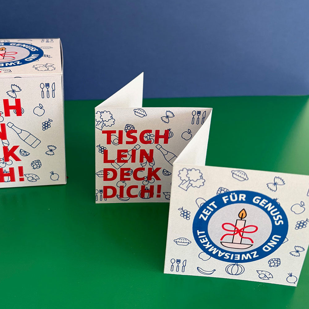 Restaurant Gutschein Karte zum Ausdrucken und Falten – moderne DIY Geschenkidee für gemeinsame Genussmomente.