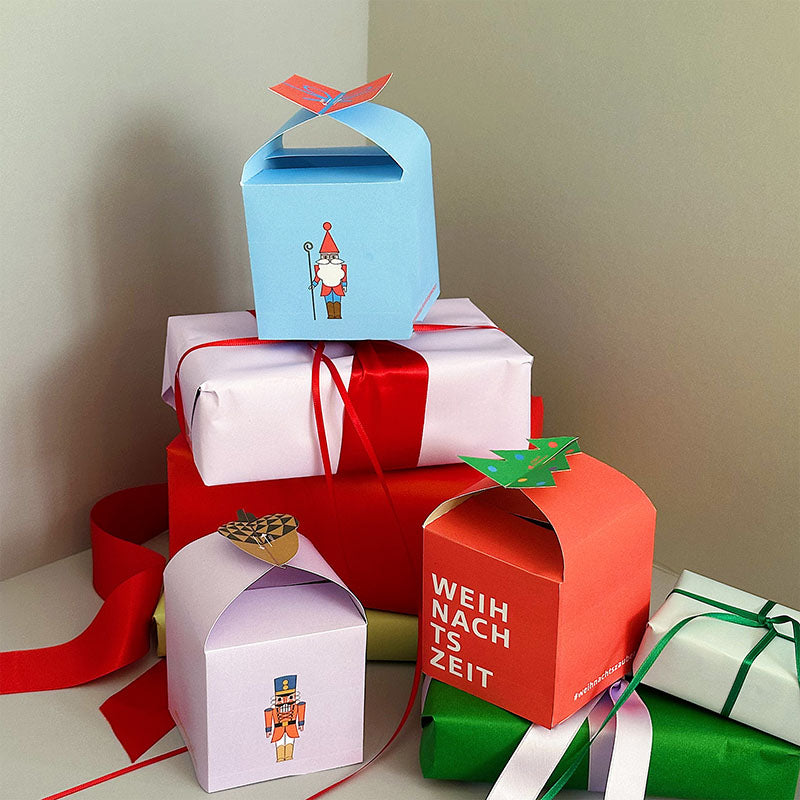 DIY Weihnachtsboxen mit Tannenbaum-, Weihnachtsmann- & Nussknacker-Motiv – kreative Verpackung für Gutscheine & Geschenke, Gutschein-Werkstatt