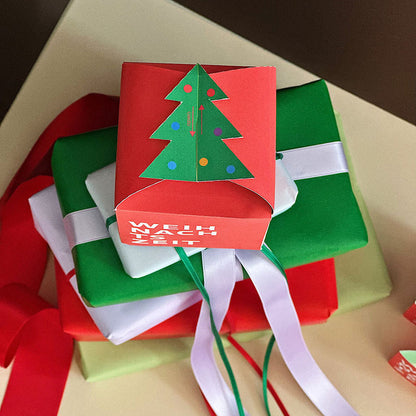Kreative Weihnachtsbox mit Tannenbaum – DIY Verpackung zum Ausdrucken für Gutscheine, Geldgeschenke & Wichtelgeschenke