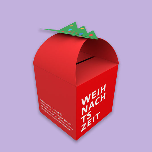 DIY Gutscheinbox Weihnachten mit Tannenbaum-Motiv – PDF Vorlage zum Ausdrucken, perfekt für Geldgeschenke, Gutscheine & Wichtel